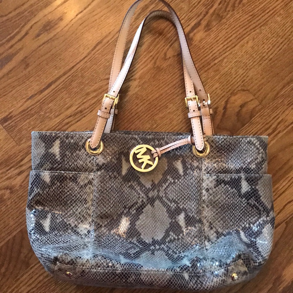 Michael kors snakeskin bag